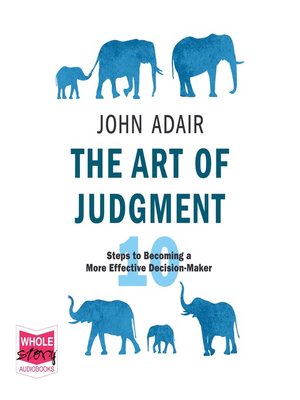 cover image of The Art of Judgment